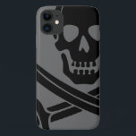 Capa Para iPhone 11 Telefone Pirata<br><div class="desc">Argh Matey,  um pirata,  você está com este na moda Jolly Roger design. Falar como um Dia Pirata é 19 de setembro</div>