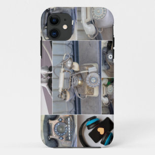 Capa Para iPhone 11 Telefones com fios antigos como um belo estilo ret