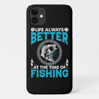 Capa Para iPhone 11 Tema de Pesca