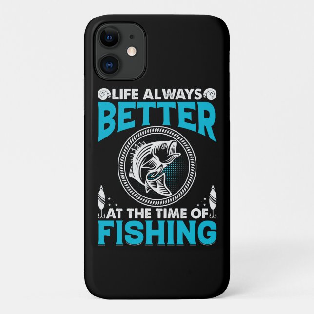Capa Para iPhone 11 Tema de Pesca (Verso)