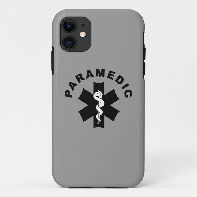 Capa Para iPhone 11 Tema do logotipo do paramédico (Verso)
