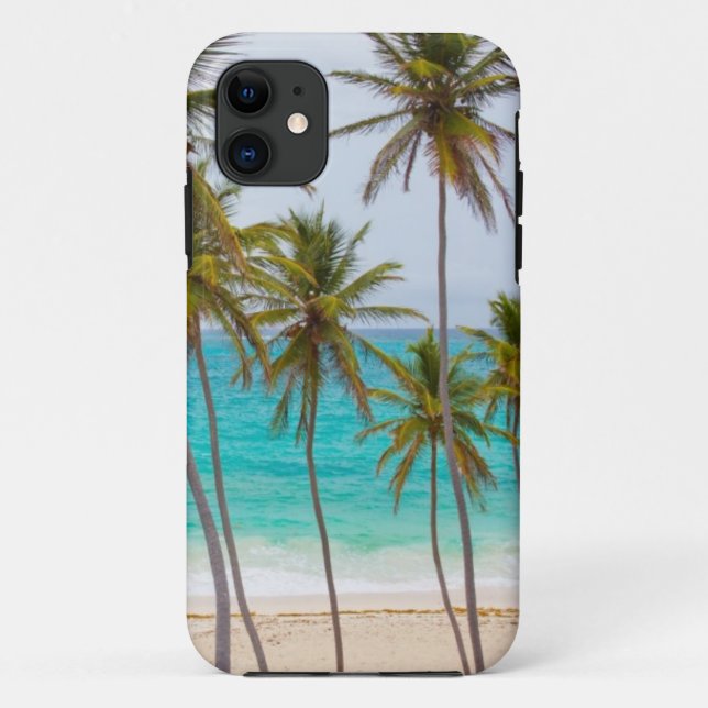 Capa Para iPhone 11 Tema tropical da praia (Verso)