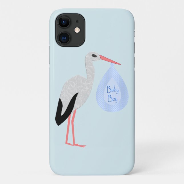 Capa Para iPhone 11 Tempestade de Bebê Azul (Verso)