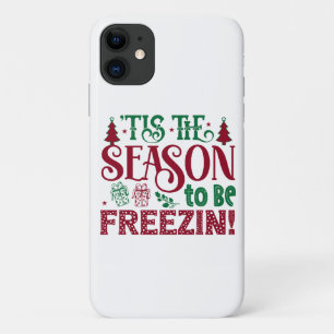 Capa Para iPhone 11 Temporada para ser engraçado congelante Inverno Bo