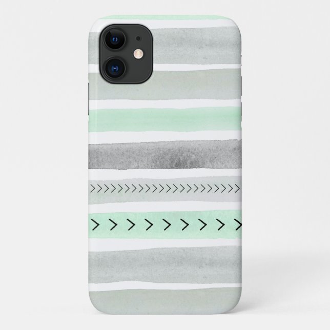 Capa Para iPhone 11 Tendência Mint Verde Design (Verso)