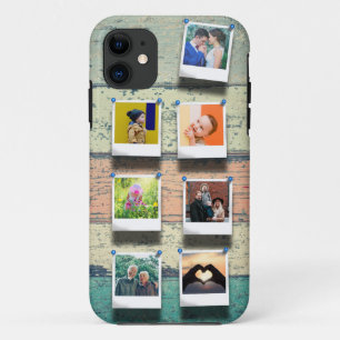 Capa Para iPhone 11 Tendência Personalizada de 7 Folhas de Colagem de 