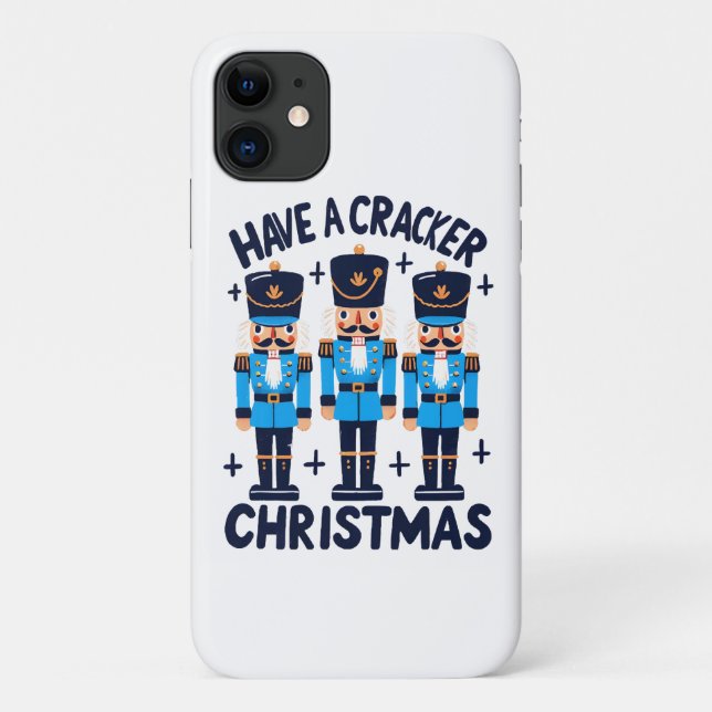 Capa Para iPhone 11 Tenha um natal quebra-nozes (Verso)