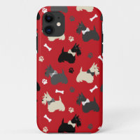 Terrier Paws e Bones Red