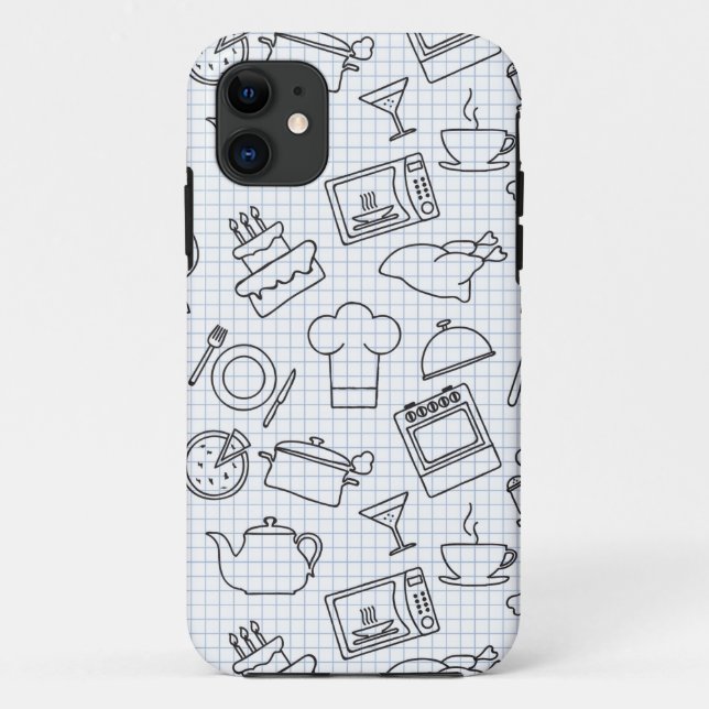 Capa Para iPhone 11 Teste padrão 4 da cozinha (Verso)