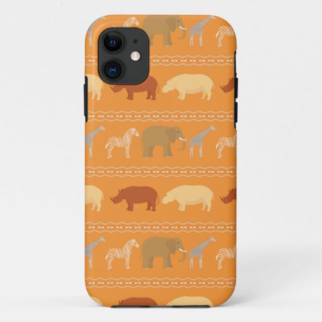 Capa Para iPhone 11 Teste padrão africano (Verso)