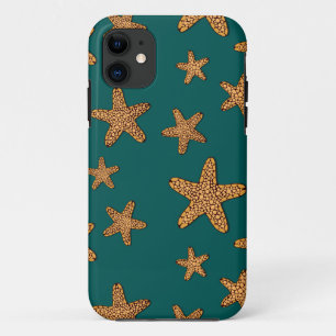 Capa Para iPhone 11 Teste padrão alaranjado da estrela do mar