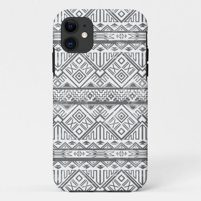 Capa Para iPhone 11 Teste padrão asteca geométrico abstrato 2 (Verso)