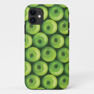 Capa Para iPhone 11 Teste padrão com maçãs verdes