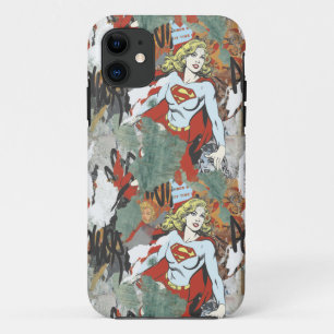 Capa Para iPhone 11 Teste padrão cómico 8 das alcaparras de Supergir
