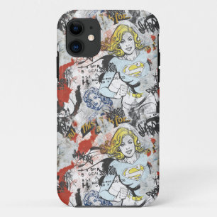 Capa Para iPhone 11 Teste padrão cómico 9 das alcaparras de Supergir