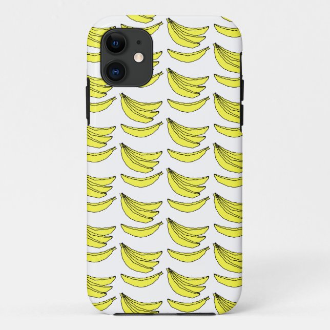 Capa Para iPhone 11 Teste padrão da banana (Verso)