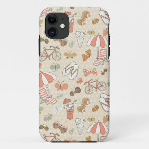 Capa Para iPhone 11 Teste padrão das férias de verão