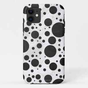 Capa Para iPhone 11 Teste padrão de bolinhas preto de Kohl