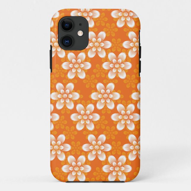 Capa Para iPhone 11 Teste padrão de flores (Verso)