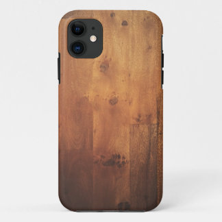 Capa Para iPhone 11 Teste padrão de madeira do olhar do Woodgrain de