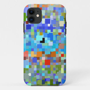 Capa Para iPhone 11 Teste padrão de mosaico colorido