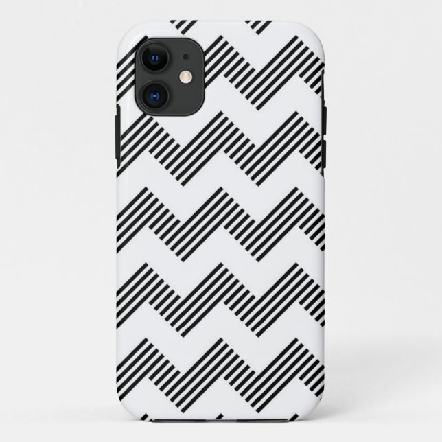 Capa Para iPhone 11 Teste padrão de ziguezague geométrico (Verso)