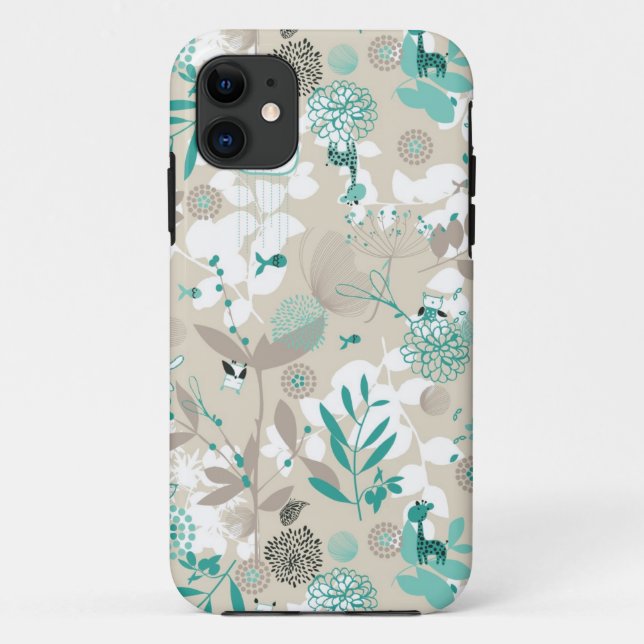 Capa Para iPhone 11 Teste padrão do jardim (Verso)