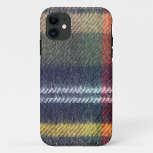 Capa Para iPhone 11 Teste padrão do tecido de pano da xadrez de Tartan