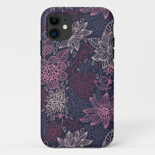 Capa Para iPhone 11 Teste padrão floral 4