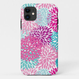 Capa Para iPhone 11 Teste padrão floral brilhante 2