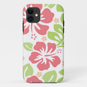 Capa Para iPhone 11 teste padrão floral havaiano do hibiscus