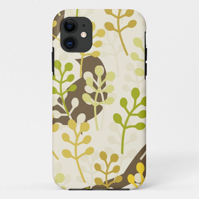 Capa Para iPhone 11 Teste padrão gasto do pássaro chique rústico da (Verso)