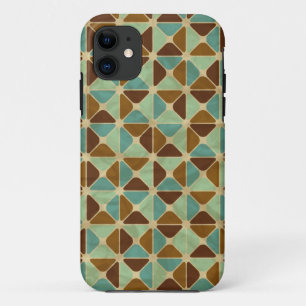 Capa Para iPhone 11 Teste padrão geométrico retro
