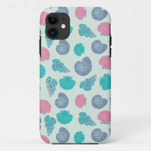 Capa Para iPhone 11 Teste padrão Pastel 1 do Seashell