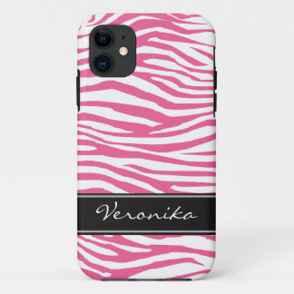 Capa Para iPhone 11 Teste padrão personalizado da zebra