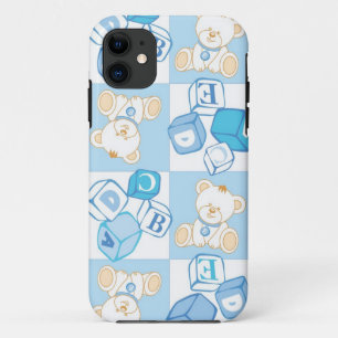 Capa Para iPhone 11 Teste padrão verificado do urso de ursinho