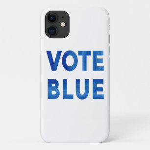 Capa Para iPhone 11 Texto azul-azul-claro-cor-d-água