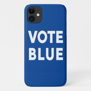 Capa Para iPhone 11 Texto azul em negrito em azul