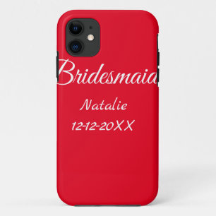 Capa Para iPhone 11 Texto de ano de adição de nome simples e mínimo de
