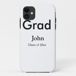 Capa Para iPhone 11 texto de graduação garoto adicionar nome parabéns