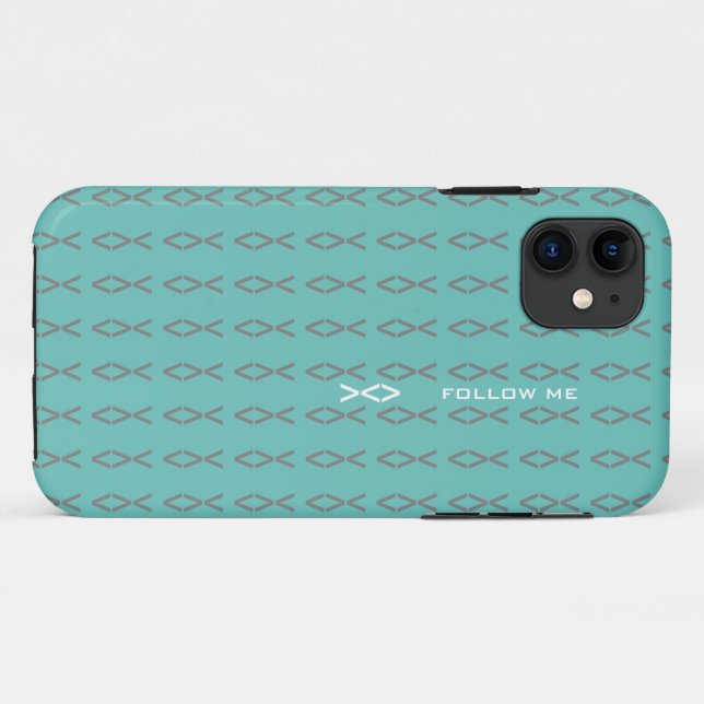 Capa Para iPhone 11 Texto de Jesus Peixe (Verso (horizontal))