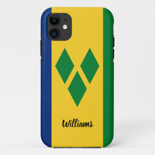 Capa Para iPhone 11 Texto do Nome do Sinalizador da rua Vincent e Gran