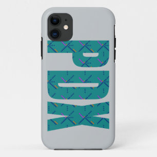 Capa Para iPhone 11 Texto do tapete do aeroporto de PDX Portland
