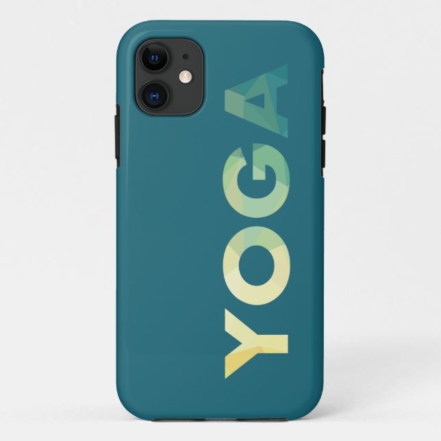 Capa Para iPhone 11 Texto Yoga Colorido (Verso)