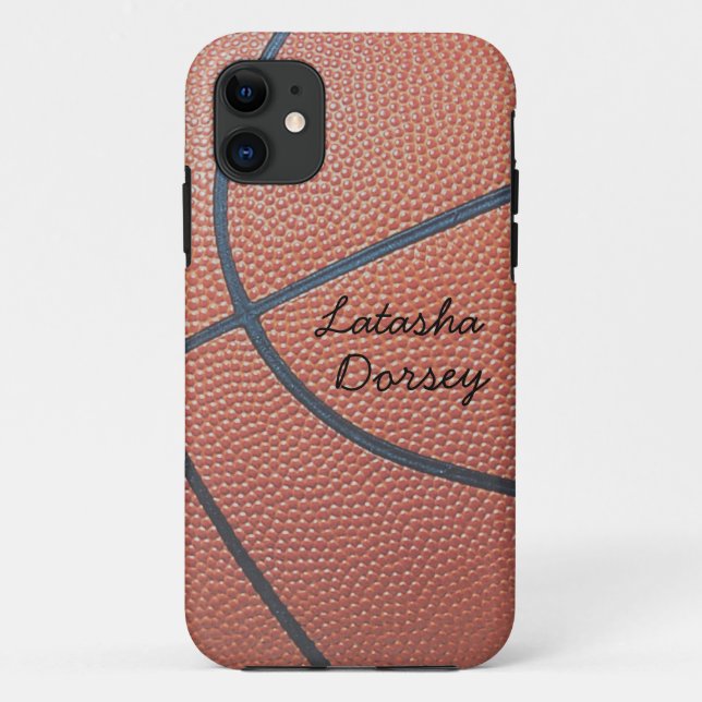 Capa Para iPhone 11 Textura_Autografo_Estilo_Estilo_Espírito_Basquete  (Verso)
