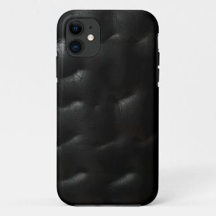 Capa Para iPhone 11 Textura de couro sem costura