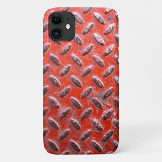 Capa Para iPhone 11 Textura de Grunge de Metal Pintado (Verso)