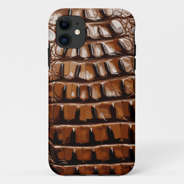 Capa Para iPhone 11 Textura do Gator (Verso)