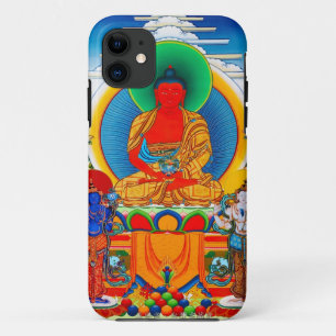 Capa Para iPhone 11 Thangka tibetano oriental legal três santos