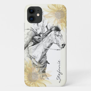 Capa Para iPhone 11 The Barrel Racer (girassóis) iPhone 11 Case